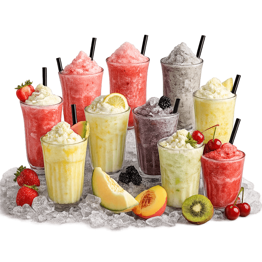 Representative image of frozen drink varieties