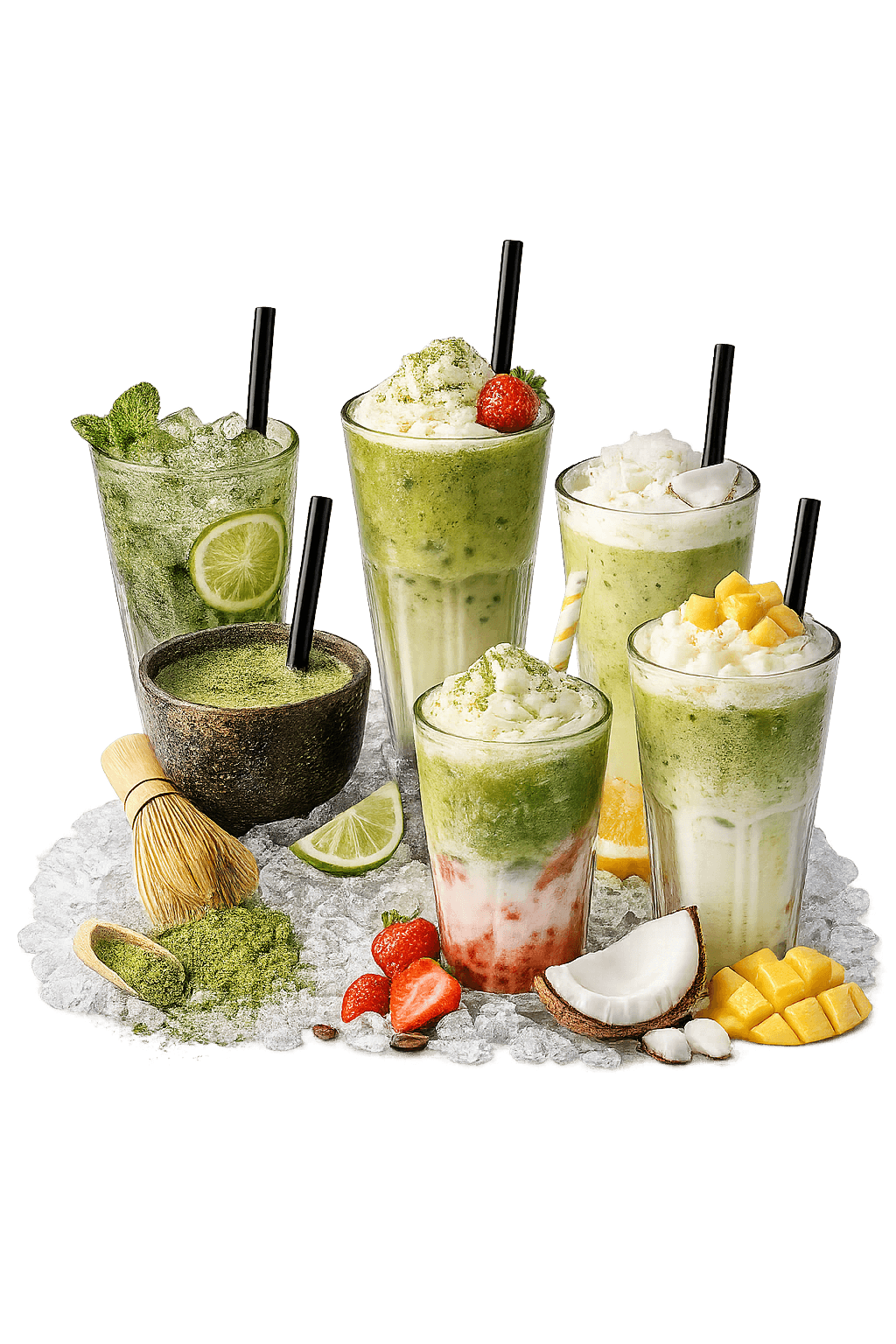 Representative image of matcha varieties