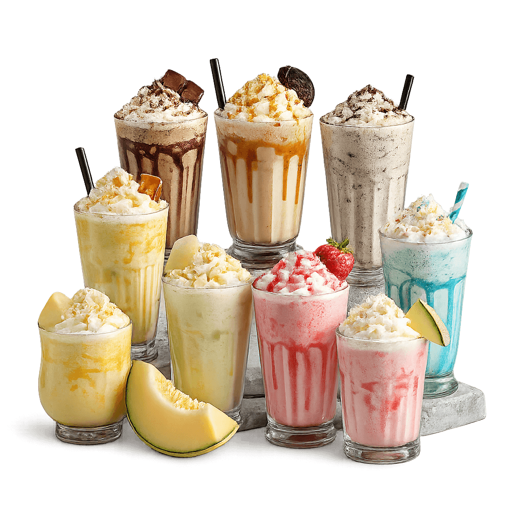 Representative image of milkshake varieties