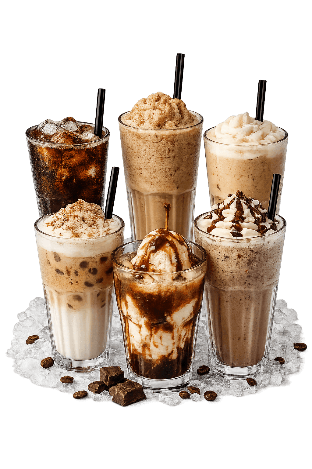 Representative image of frappe, affogato and special cold coffees